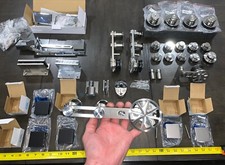 -HUGE MIX LOT- Rollers Stainless Sliding Shower Door Barn Door Parts Lot -NEW picture