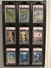 9-Slab Frame Graded Cards Wall Mount display Premium Custom | PSA / CGC /TAG picture