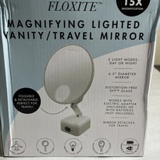 Floxite 15X Supervision Magnifying Mirror Light, Dove White picture