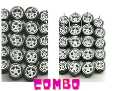 Staggered 20 sets ( TOYO +  MICHELIN ) Rubber Tire Removable 10/12 mm picture