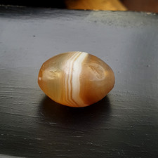 Authentic Ancient Sasanian Agate Bead, Genuine Banded Agate from yemen picture