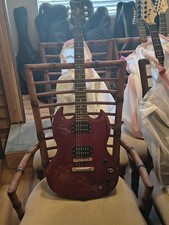 Guns N' Roses Signed Red Electric Guitar Multiple Signatures 