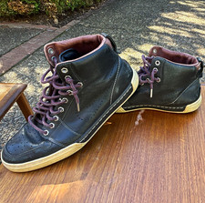 Nike Air Royal Mid 389584-002 Men's Black/Brown Leather High Top Sneakers- QS picture