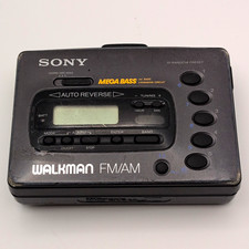 Sony Walkman AM/FM  Cassette player - NEW BELT - PLAYS FAST - LOOSE PHONE JACK picture
