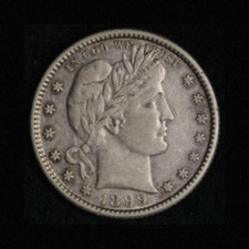 1899-S Barber Liberty Head Quarter As shown in the figure - Very Fine Condition picture