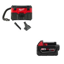 Milwaukee 0880-20 Wet/Dry Vacuum + 48-11-1850 M18 XC5.0 Battery Pack picture