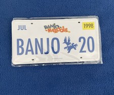 Banjo Kazooie Loot Crate Exclusive 2018 License Plate Metal Plaque w/ Stand 8x4