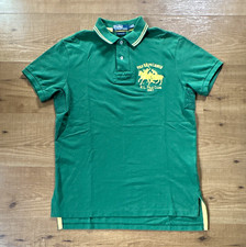 Vintage Polo Ralph Lauren M Green Custom Fit Short Sleeve Polo Embroidered Logo picture