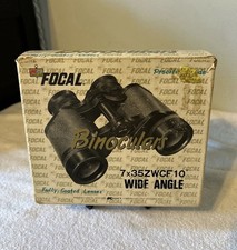 Kmart Vintage Focal 7x35 ZWCF 10 degree Wide Angle Binoculars Black with Case picture