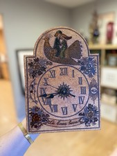 Vintage 1960s Roger Capron Peynet Lovers Ceramic Wall Clock Vallauris France picture