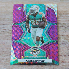 Panini 2022 Mosaic Xavien Howard Miami Dolphins #125 Purple Prizm /49 picture