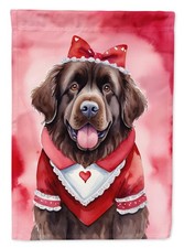 Caroline's Treasures DAC5394CHF Newfoundland My Valentine House Flag Large picture