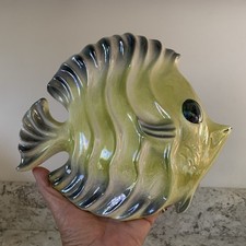 Vintage Mid Centruy Modern Ceramicraft Tropic Treasures FISH Wall Pocket 8