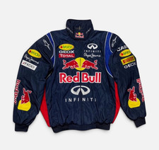 Adult F1 Vintage Racing Ebroidered Cotton Padded Red Bull Jacket picture