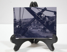 ACEO Photo of Vintage Steam Shovel/w Worker Limited Print Photography picture