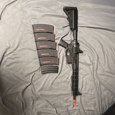 ARCTURUS M4 Electric Airsoft Rifle AEG w/ Flip Up Sights & 6 Magazines picture