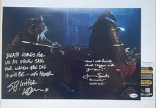 Kevin Clash & James Saito Signed 12x18 JSA Authentic TMNT Shredder Splinter picture