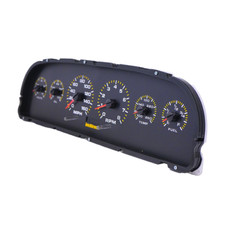 1960-1963 Chevy Truck Analog gauge cluster replacement, Black Faceplate picture