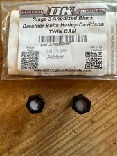 DK Customs Black Breather Bolts Harley Twin Cam picture