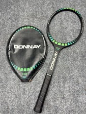 Vintage NOS Donnay Fiber Pro Glass Wood Composite Tennis Racquet with Cover NEW picture