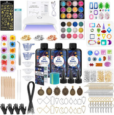 KISREL 300G UV Resin Jewelry Making Kit, Resin with Light and Molds picture