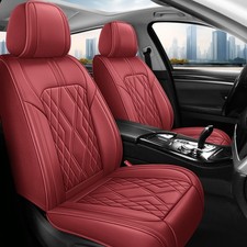 For Subaru Leather Car Seat Covers 5-Seats Front & Rear Full Set Protectors Pad picture