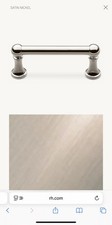 Set of 10, Restoration Hardware Chatham 6” Drawer/Door/kitchen Pull Satin Nickel picture