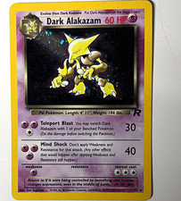 Wizards of the Coast Pokemon TCG Team Rocket Holo Dark Alakazam 1/82 picture
