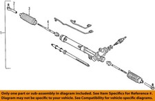 GM OEM 07-12 Acadia Steering Gear Linkage-Gear Assy 20964165 picture