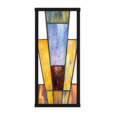 Home Decorators Ciancola Tiffany Outdoor Wall Sconce Matte Black HD7838F picture