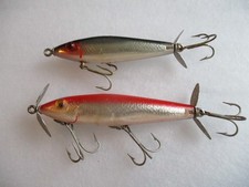 Lot of (2) Vintage L&S Topwater Mirr O lures, 3
