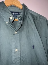 VINTAGE POLO RALPH LAUREN BLAKE 100% COTTON BUTTON UP OXFORD SHIRT large PREPPY picture