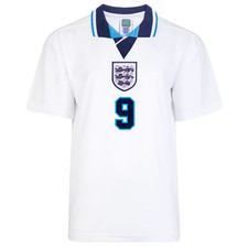 Retro Score Draw England 1996 Home Shirt - Size (L) - Shearer 9 - Brand New. picture