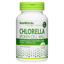 NutriBiotic Chlorella Nutrient-Rich Super Green Food 500 mg • Microalgae  picture