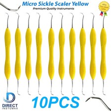 MICRO SICKLE SCALER SILICONE COATED DENTAL HAND INSTRUMENT PERIODONTAL ERGONOMIC picture