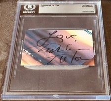 Charlene Tilton signed cut signature autograph BAS BGS slab Lucy Ewing on Dallas picture