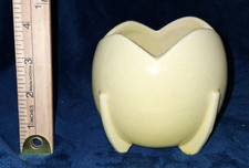 Vtg Nelson McCoy Yellow Footed Tulip Planter NM USA Ceramic Pot 1940s .71 lb picture