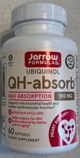 Jarrow Formulas Ubiquinol QH-absorb 100 mg – 60 Softgels – Expires 12/2028 picture