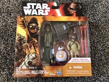Star Wars The Force Awakens 3pk Figures - BB-8, UNKAR'S THUG, JAKKU SCAVENGER. picture