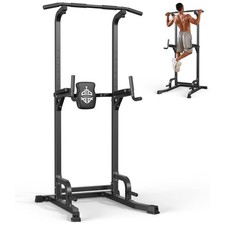 Sportsroyals Power Tower Pull Up Bar Station, 450LBS Stable Pull Up Dip Station picture