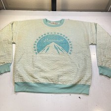 VINTAGE PARAMOUNT MOVIE STUDIOS WAFFLED SHIRT SWEATSHIRT Sz L UNIVERSITY PLACE  picture