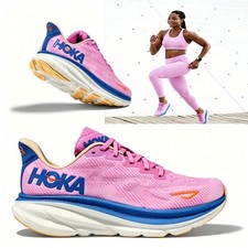 Hoka One One Clifton 9 Women Running Shoe Comfort Trainer Size 7.5 picture