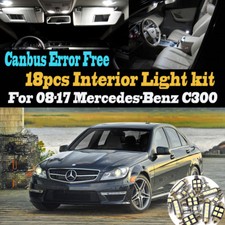 18Pc Canbus Error Free White Interior LED Light kit for 08-17 Mercedes-Benz C300 picture