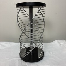 Vintage Spiral CD Tower Rack Spinning DNA Twist 1990s Y2K Holds 42 VERY CLEAN picture