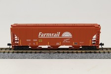 N Scale Atlas 50 006 791 3-Bay Covered Hopper Farmrail GNBC 1003 Orange NEW picture