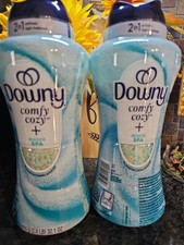 2 NEW DOWNY COMFY COZY + SEASIDE SPA 2 In 1 Wash Softening Booster 32.1oz NICE picture