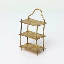 Antique German Dollhouse Erhard & Söhne Ormolu Wall Shelf Miniature 1890 picture