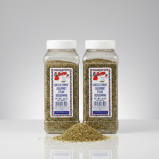 2 PACK Bolner's Fiesta Uncle Chris' Gourmet Steak Seasoning 20 oz Large Bottles picture