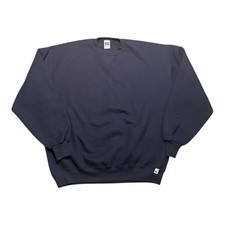 Vintage Russell Athletic Blue Crewneck Sweatshirt Made in USA XL 90s Heavyweight picture