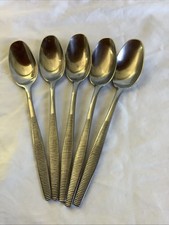 Dansk Designs Germany Stainless Flatware JHQ “ Variation VI” Ducks (4)Soup Spoon picture